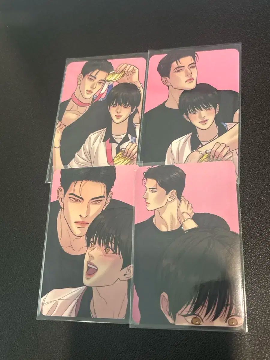 韓国BL レジン 夜画帳 フィルムパッケージ 4カット トレカ フォトカード