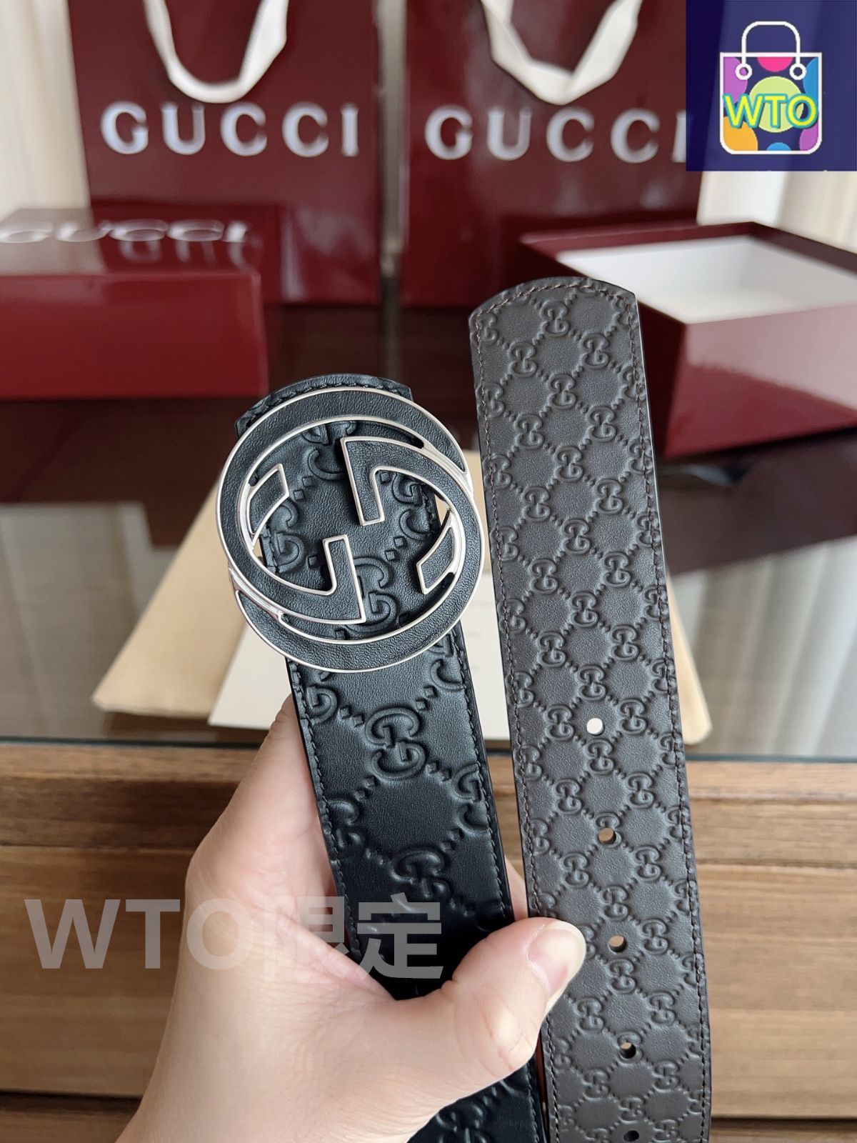 今日特価】Gucci ダブル G バックルニューベルト-1 - メルカリ