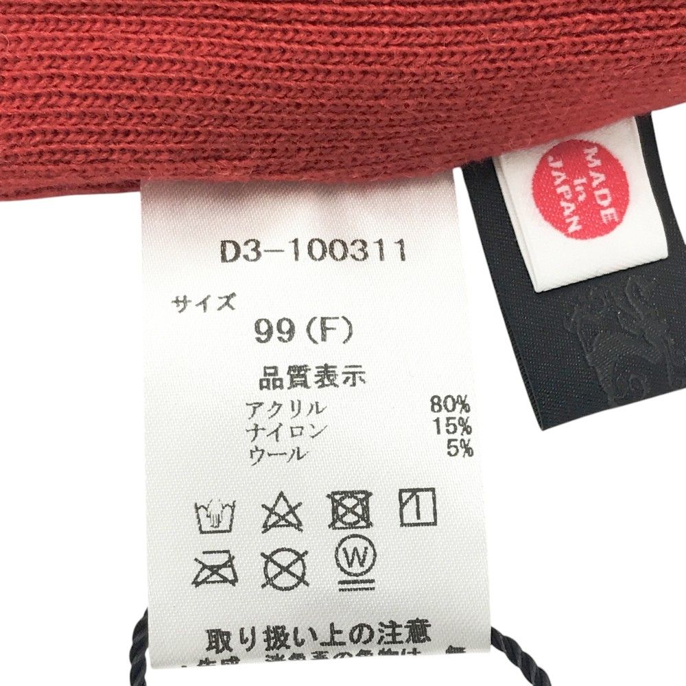 DANCE WITH DRAGON ダンスウィズドラゴン ニット帽 ドット柄 レッド系