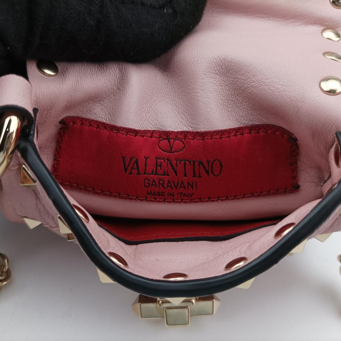 ヴァレンティノValentinoロックスタッズピンクレザー