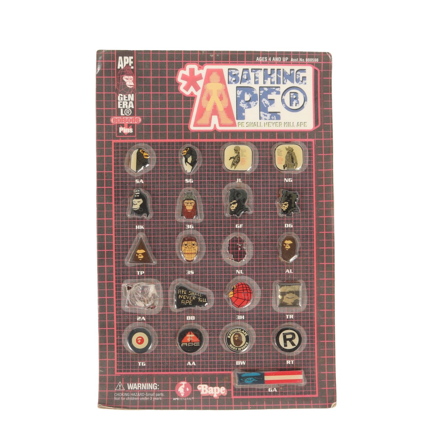 アベイシングエイプ ピンバッジ A BATHING APE PINS SET A BATHING APE ア ベイシング エイプ 90s ピンバッチセット