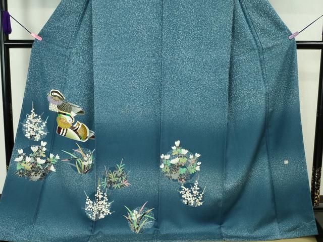 平和屋本店□極上 人間国宝 羽田登喜男 TOKIOetTOKI 訪問着 鴛鴦 花