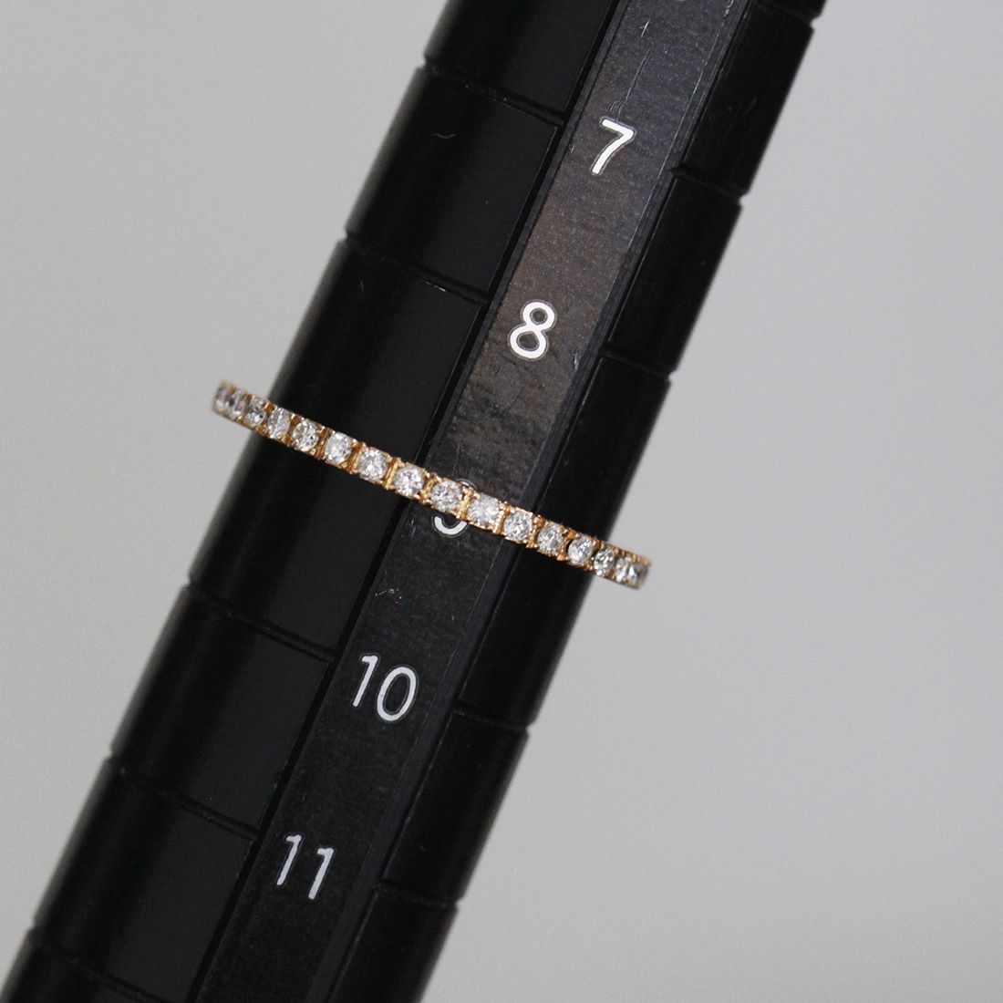 ヴァンドーム青山 ハーフエタニティ リング 9号 ダイヤ K18PG