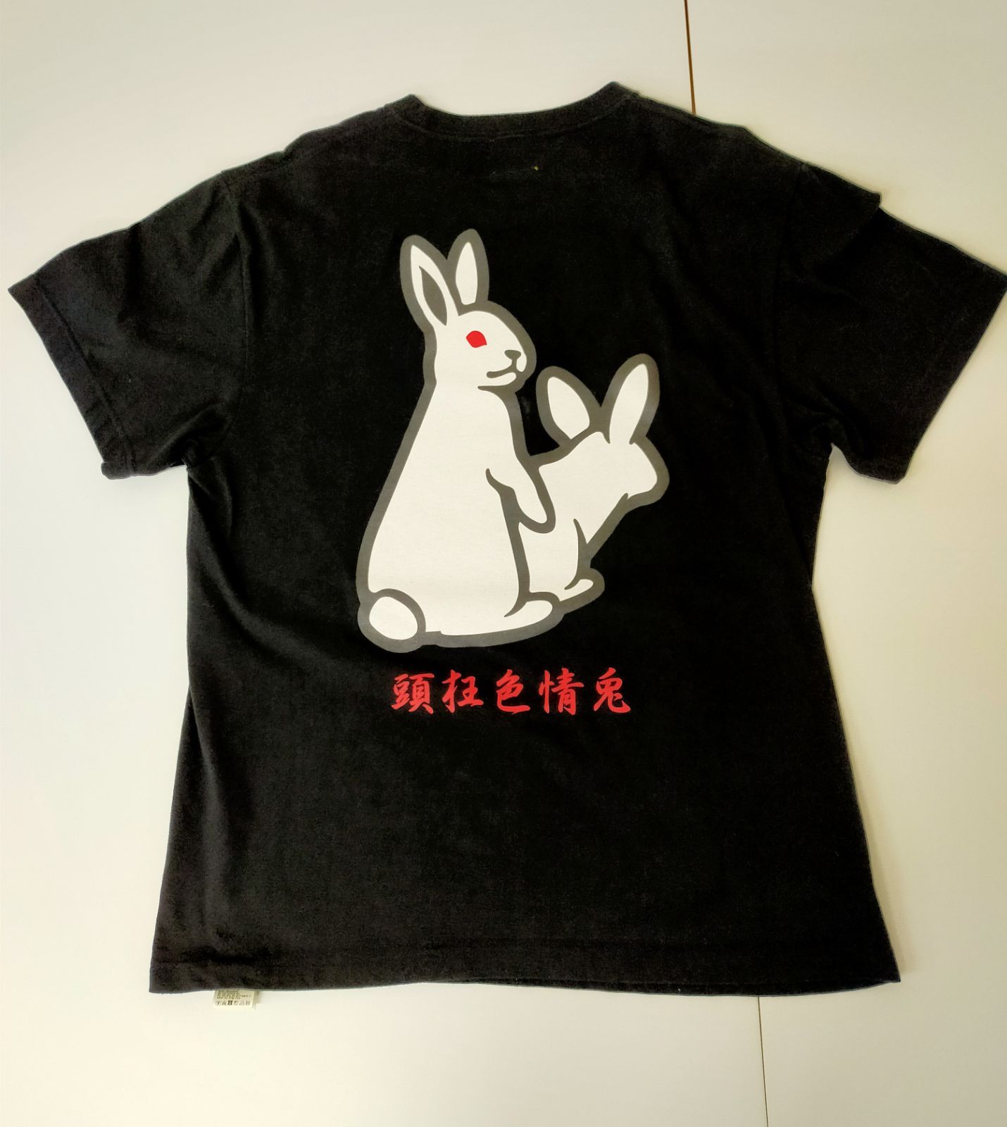 極美品✨FR2 撫子 狂兎色情兎 半袖Tシャツ バックプリント M 完売品 即完売モデル】FR2 両面ロゴ 頭狂色情兎 人気 限定カラー T