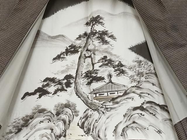 平和屋着物□極上 男性 本場大島紬 アンサンブル・長襦袢・両面角帯