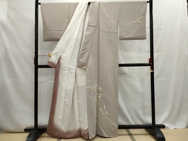 平和屋着物□訪問着 熨斗草花文 金彩 正絹 逸品 AAAU3475ru