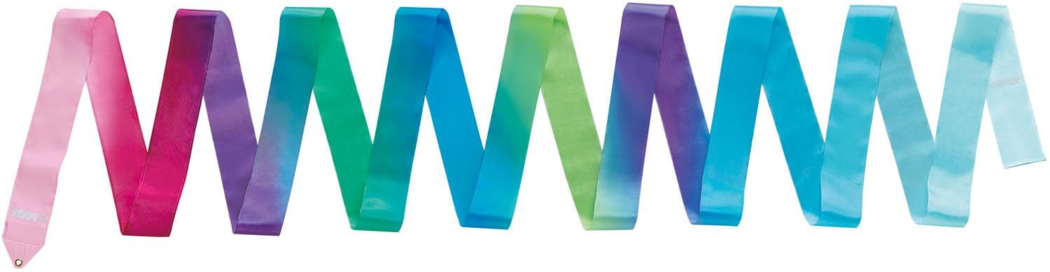 【迅速発送】ササキ(SASAKI) 新体操 手具 リボン 国際体操連盟認定品 日本体操協会検定品 アートグラデーションデザインリボン 長さ5m AG029 MJ-715AG-F