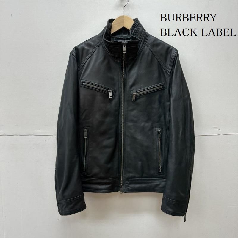 BURBERRY BLACK LABLE シングルライダース ラムレザー 羊革 割引特価