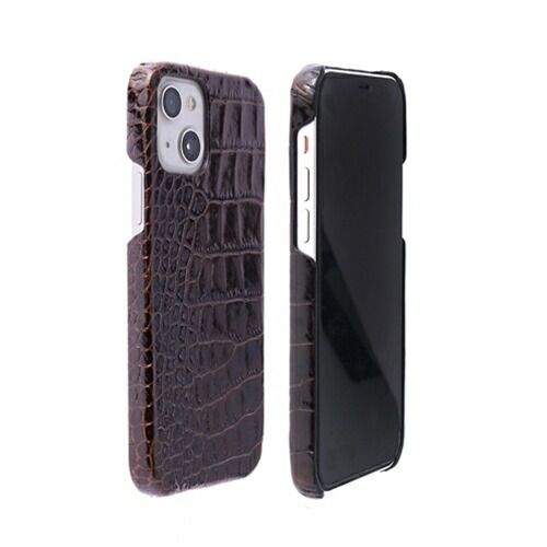 abbi SIGNATURE LIPARI イタリアンレザーバックカバー for iPhone 13 ダークブラウン ABS21807i13BR