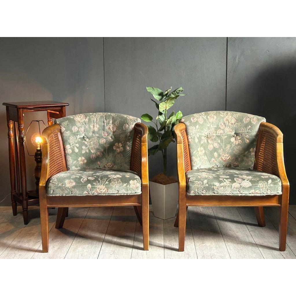 希少 三越ブルージュ アームソファ アームチェア 一人用ソファ