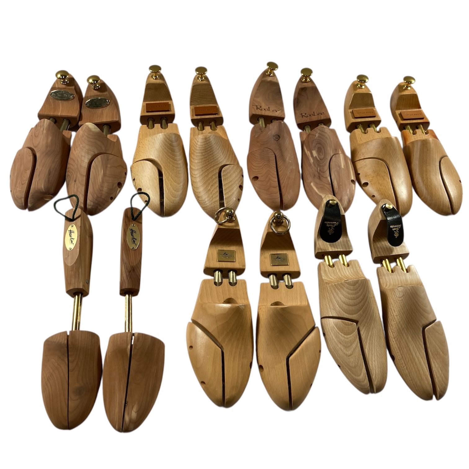 ブランド 木製シューツリー シューキーパー 12点 まとめ商品 RooLee COLUMBUS Hawkins Sarto Recamier LA CORDONNERIE ANGLAISE 等 現状品 8.5kg