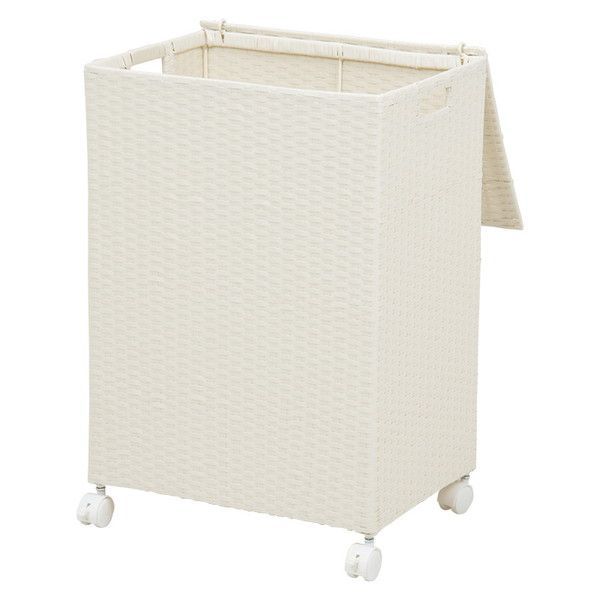 クーポン配布中-スーパー 対象 キャスター付収納ボックス ホワイト