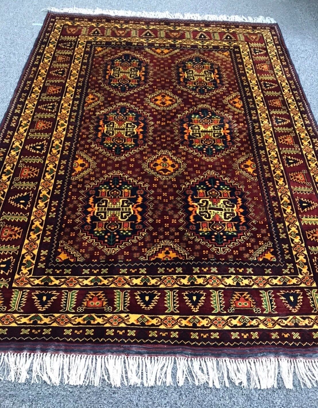 ペルシャ絨毯 手織り トライバルラグ トルキャマン産 | labiela.com