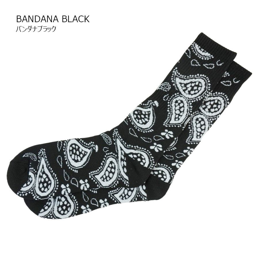 バンダナ柄 マリファナ柄 ギャング ペイズリー ソックス weed 靴下