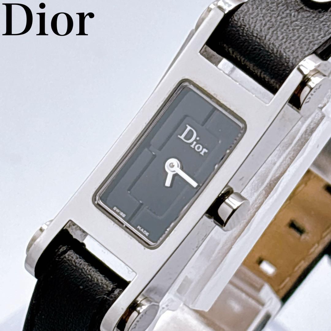 新作，安い 326クリスチャンディオール D104-100 ブラック クォーツ 腕時計