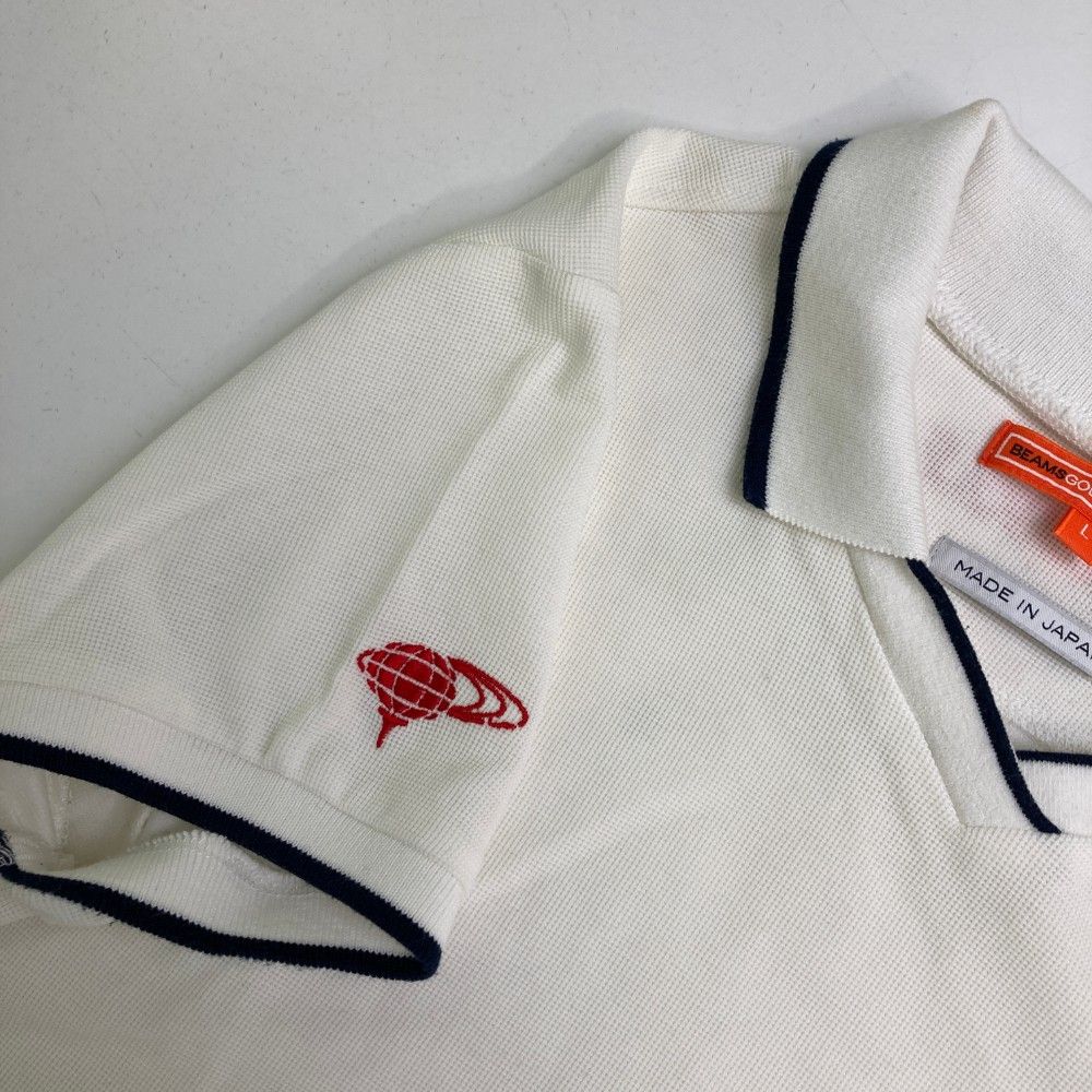 サイズ：L BEAMS GOLF ビームスゴルフ 襟付き 半袖Tシャツ