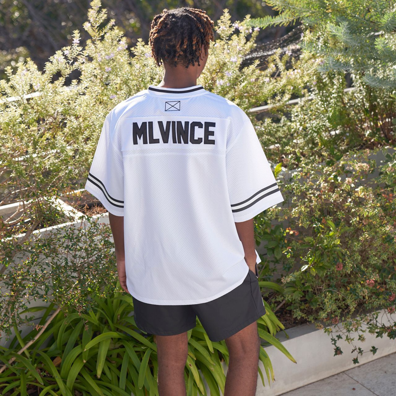 MLVINCE フットボールシャツ　白　L 新品未開封 MLVINCE メルヴィンス S/S FOOTBALL SHIRT WHITE 半袖 メッシュ