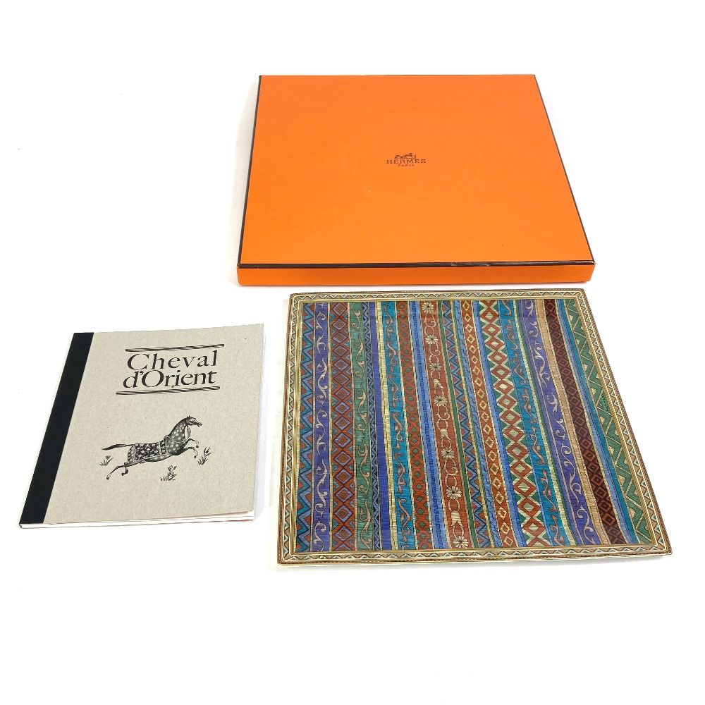 エルメス シュヴァルドリアン プレート スクエア 馬 お皿 陶器 未使用