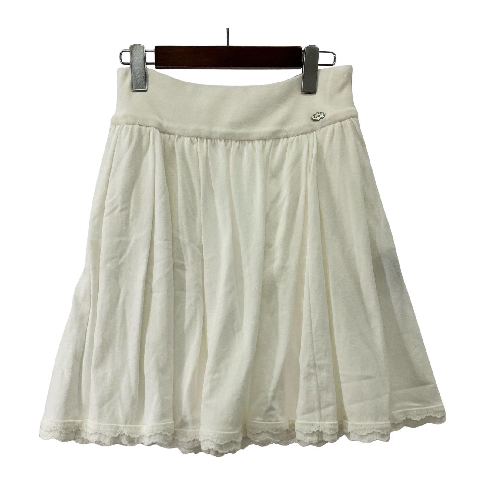 フォクシー　スカート　ホワイト　38　美品　未使用級　FOXEY スカート FOXEY フォクシーミニスカート size38/ホワイト - メルカリ