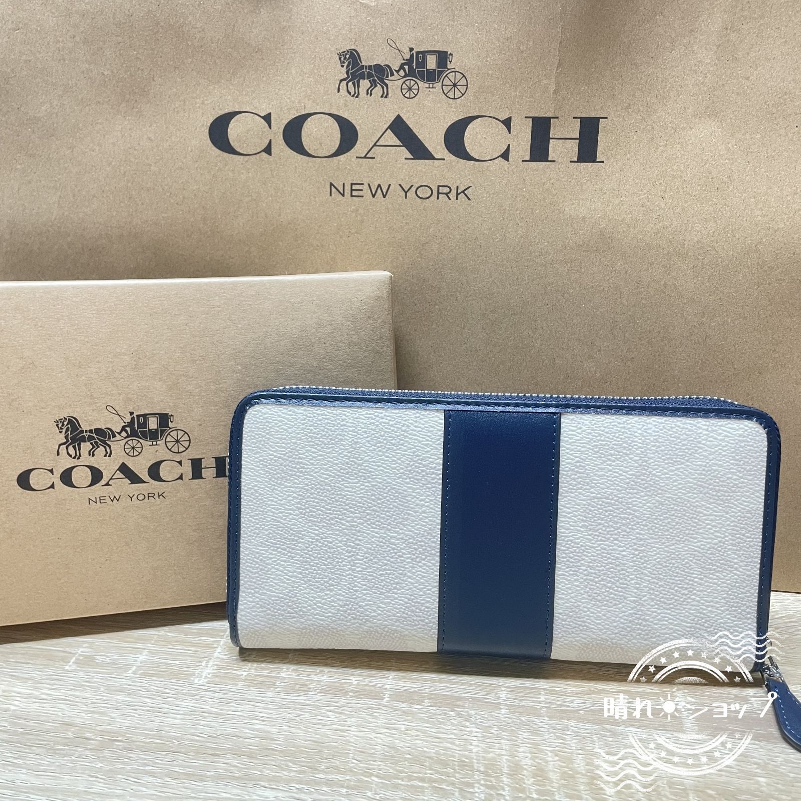 新品未使用】【即購入OK】COACH ロング ジップ アラウンド ウォレット財布 長財布 ビジネス カード ケース男性女性用 クリスマスプレゼント  F54630 - メルカリ