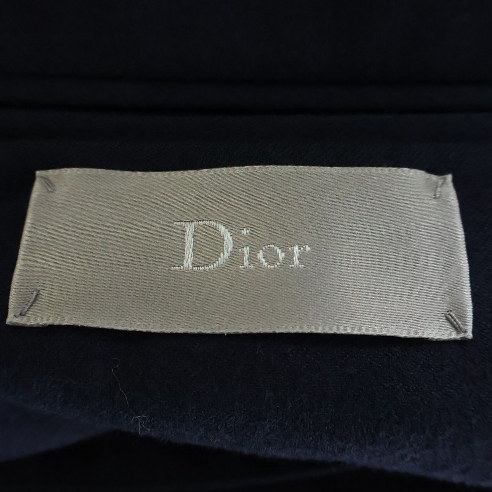 DIOR (ディオール) ウールカシミヤ混 2B シングルテーラードジャケット ネイビー 433C211D2000