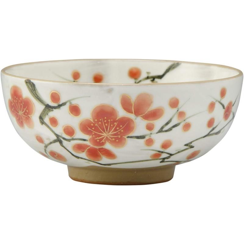 市場】京焼 清水焼 紅白梅夫婦茶碗 陶あん：京焼清水焼専門店 松韻堂