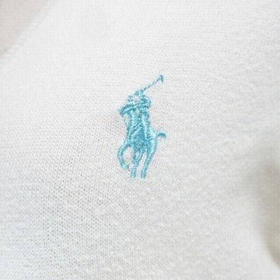 IS95【激レアサイズ】ポロラルフローレン刺繍ピマコットン薄手Vネックジレベスト POLO RALPH LAUREN（ポロ ラルフ ローレン）の「ピマコットン V
