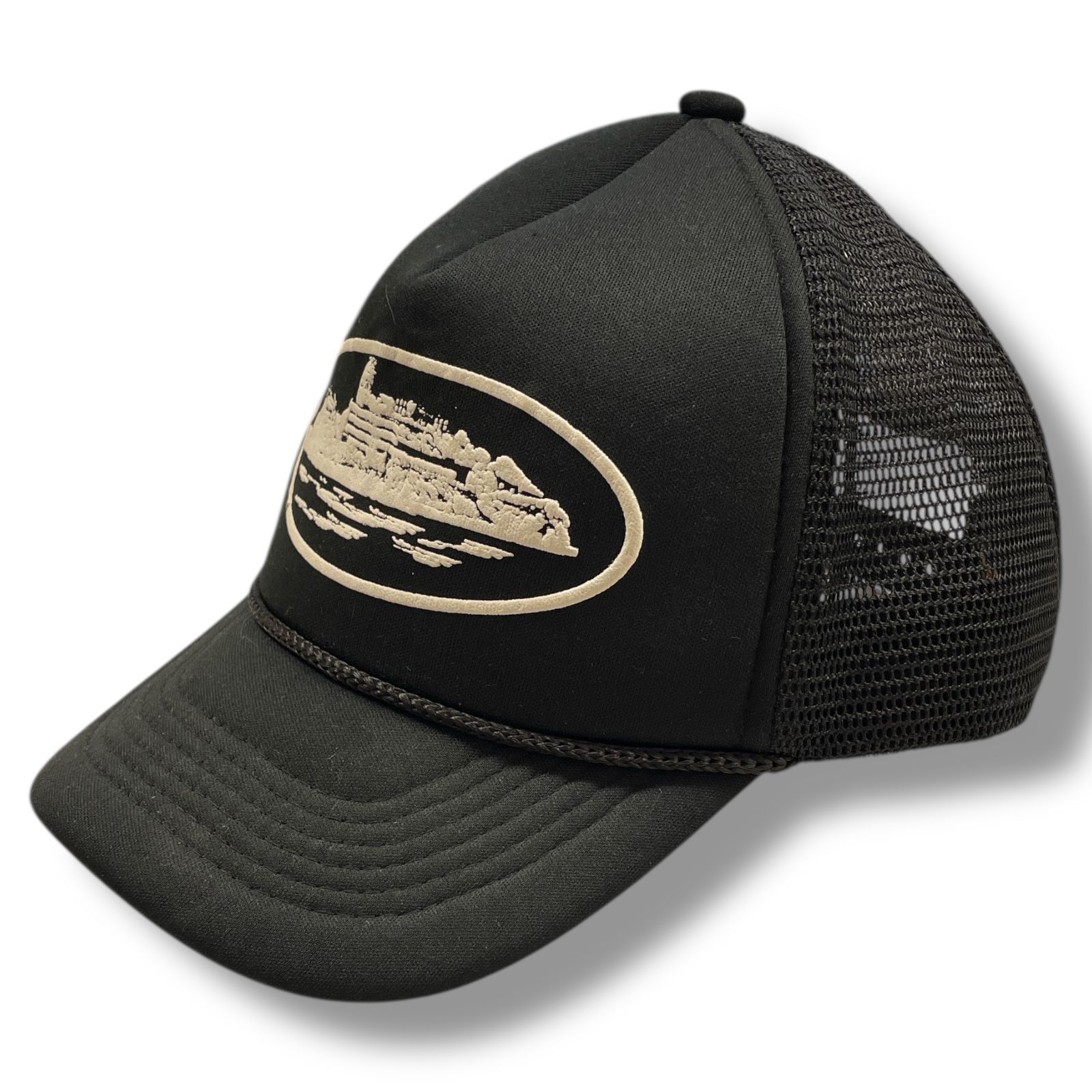 Corteiz Alcatraz Trucker Hat アルカトラズ トラッカーハット キャップ 帽子 コルテイズ ブラック F 85101A3