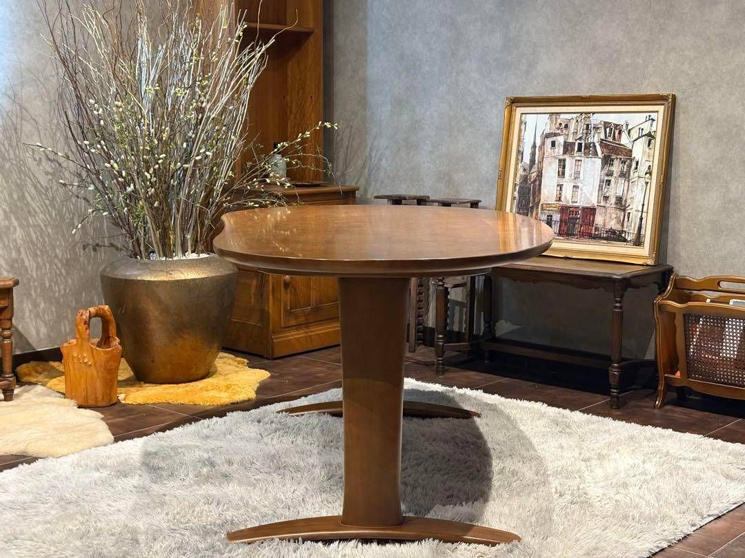 HIDA 飛騨産業　クレセント　ダイニングテーブル　リビング　豆型 nRZ HIDA 飛騨産業 クレセント ダイニングテーブル リビング 豆型