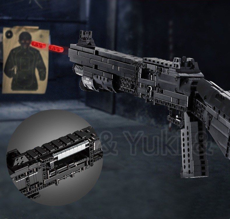 レゴ ベネリ M 4 ショットガン 連射 ブロック 1061 PCS おもちや 知育玩具 モデル 子供用 玩具 組み立て