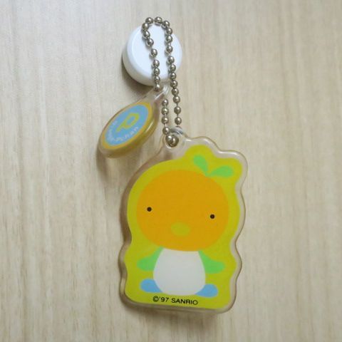 サンリオ オレンジpちゃん クリアーキーホルダー 1997年 廃盤