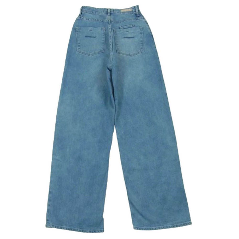 YANUK ヤヌーク 57142222 Really Light Joan ルーズフィット ストレート デニム パンツ ジーンズ インディゴブルー系 APS 23