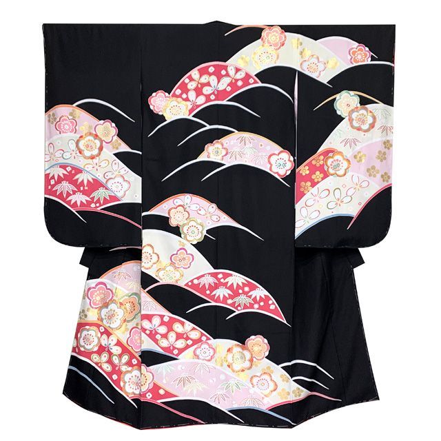 正絹 金駒刺繍