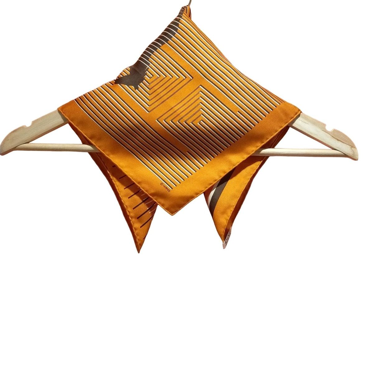 HERMES(エルメス) スカーフ美品 プチカレ オレンジ×ダーク