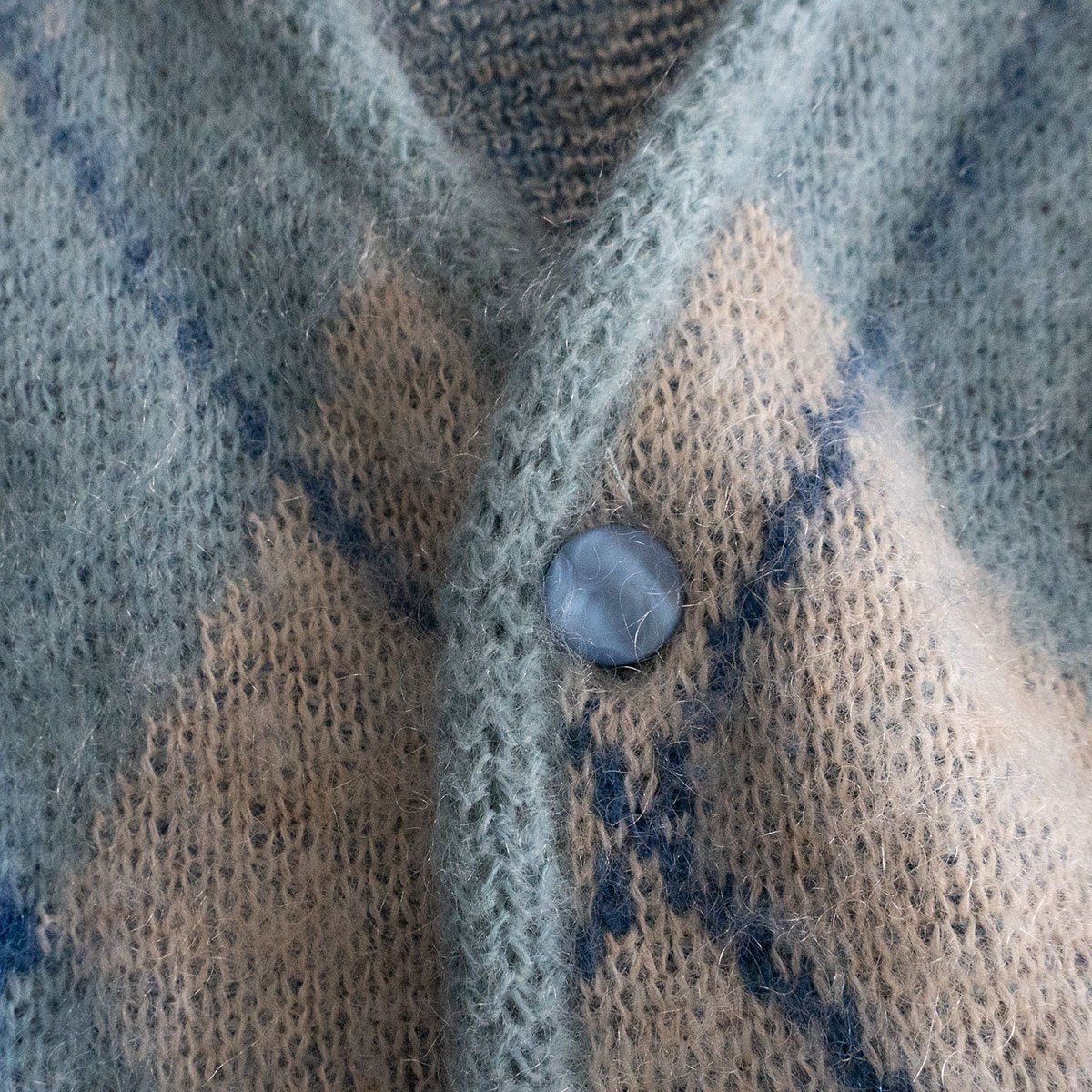 雰囲気抜群】NEEDLES【22AW Mohair Cadigan Argyle LQ271】L