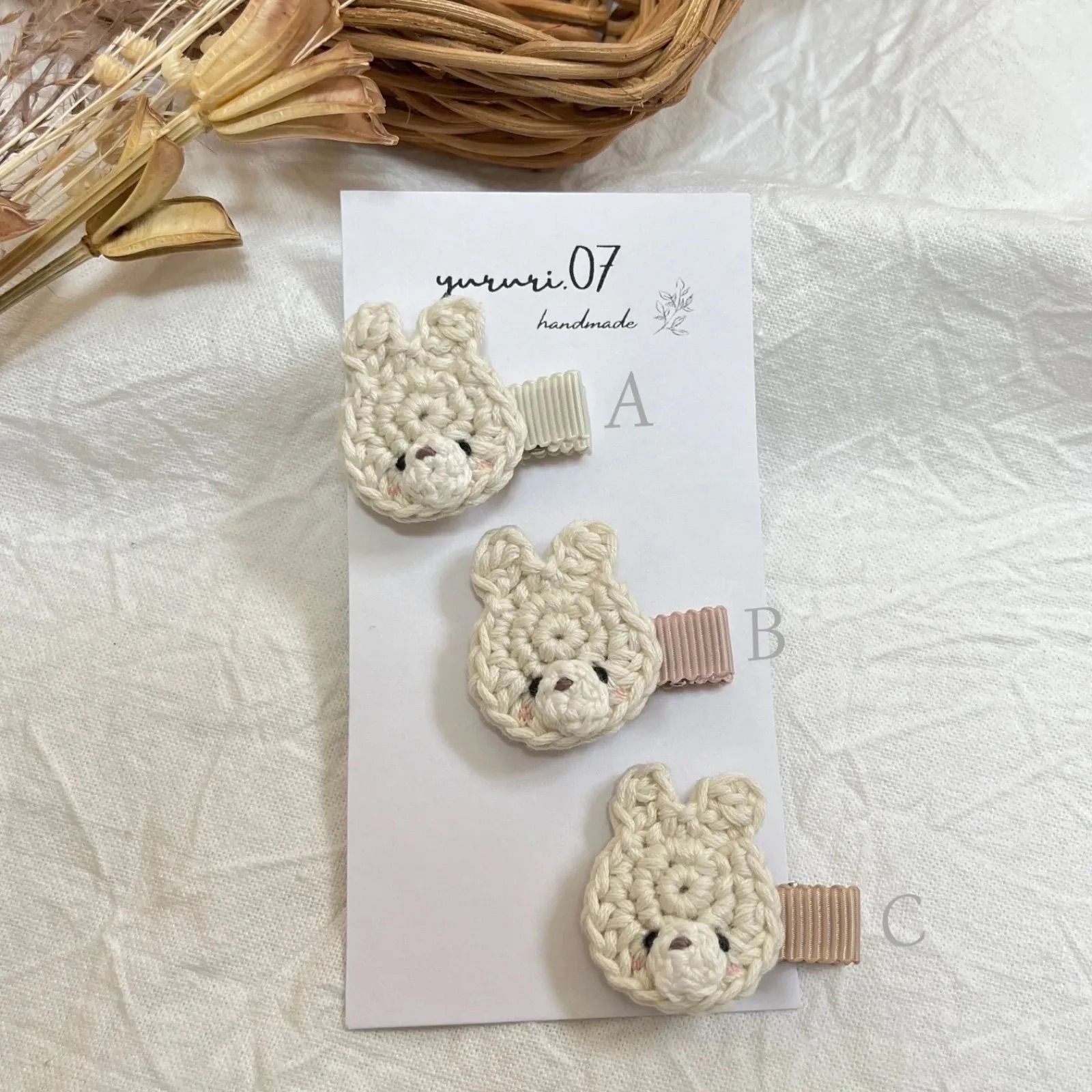 ꫛꫀꪝ【ほのぼのうさくま】ベビーヘアクリップ　キッズヘアクリップ　ヘアピン 楽天市場】キッズ ヘアクリップ ベビー ヘアアクセサリー ヘアピン【3