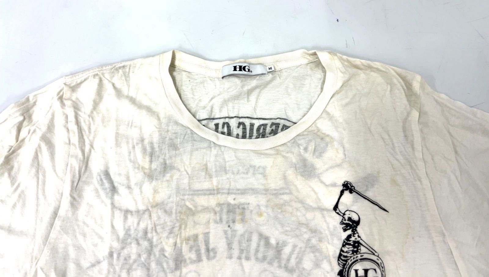 TK327 HYSTERIC GLAMOUR HG ヒステリックグラマー Tシャツ 半袖 ホワイト Mサイズ