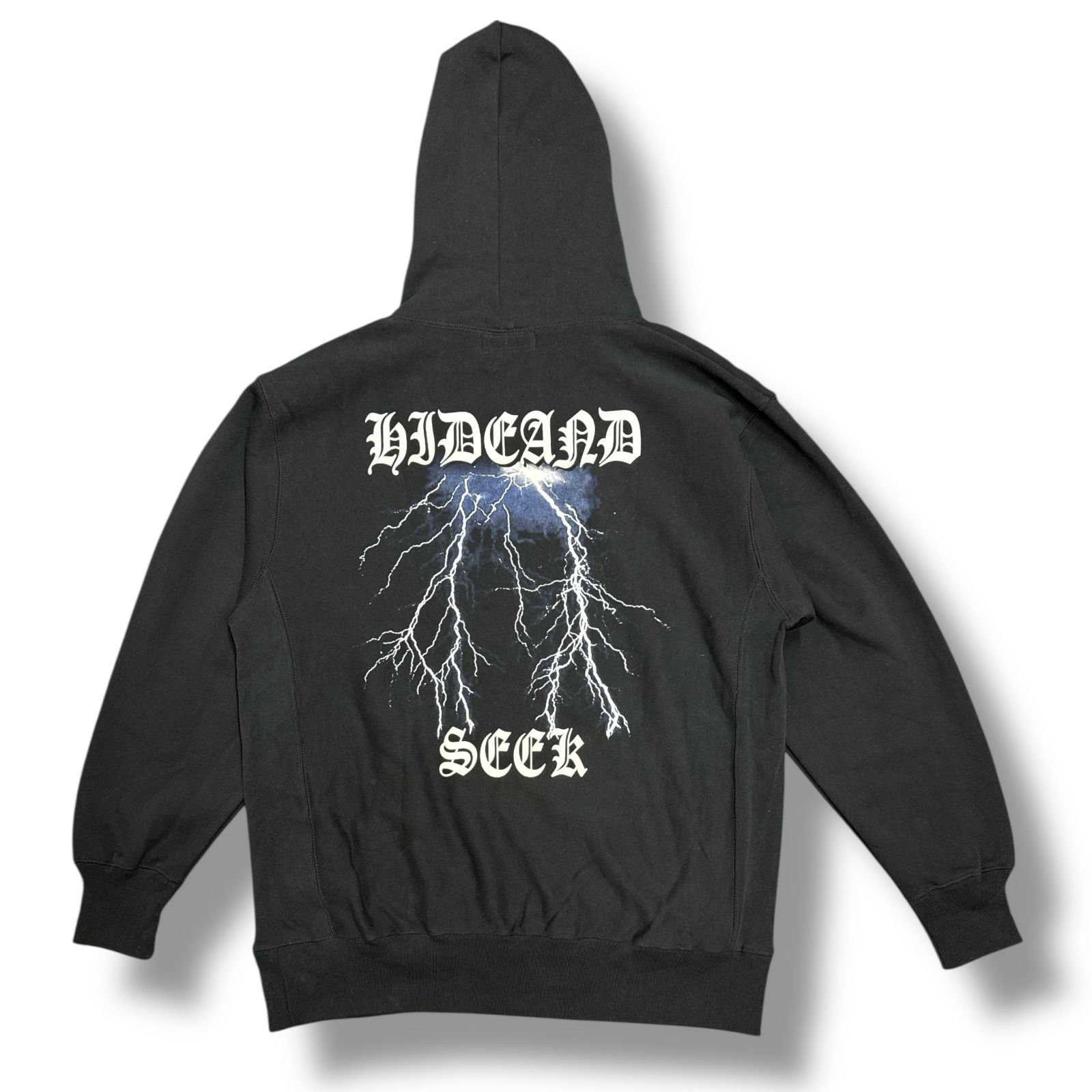 未使用品 HIDEANDSEEK 24AW Thunder Hooded SweatShirt サンダー 