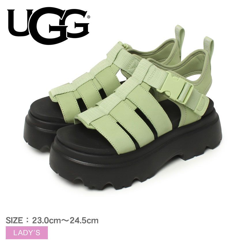 アグ UGG サンダル AWW YEAH ウェッジソール ラバーサンダル バックストラップ レディース 靴 シューズ 1136762 | フリマアプリ  ラクマ