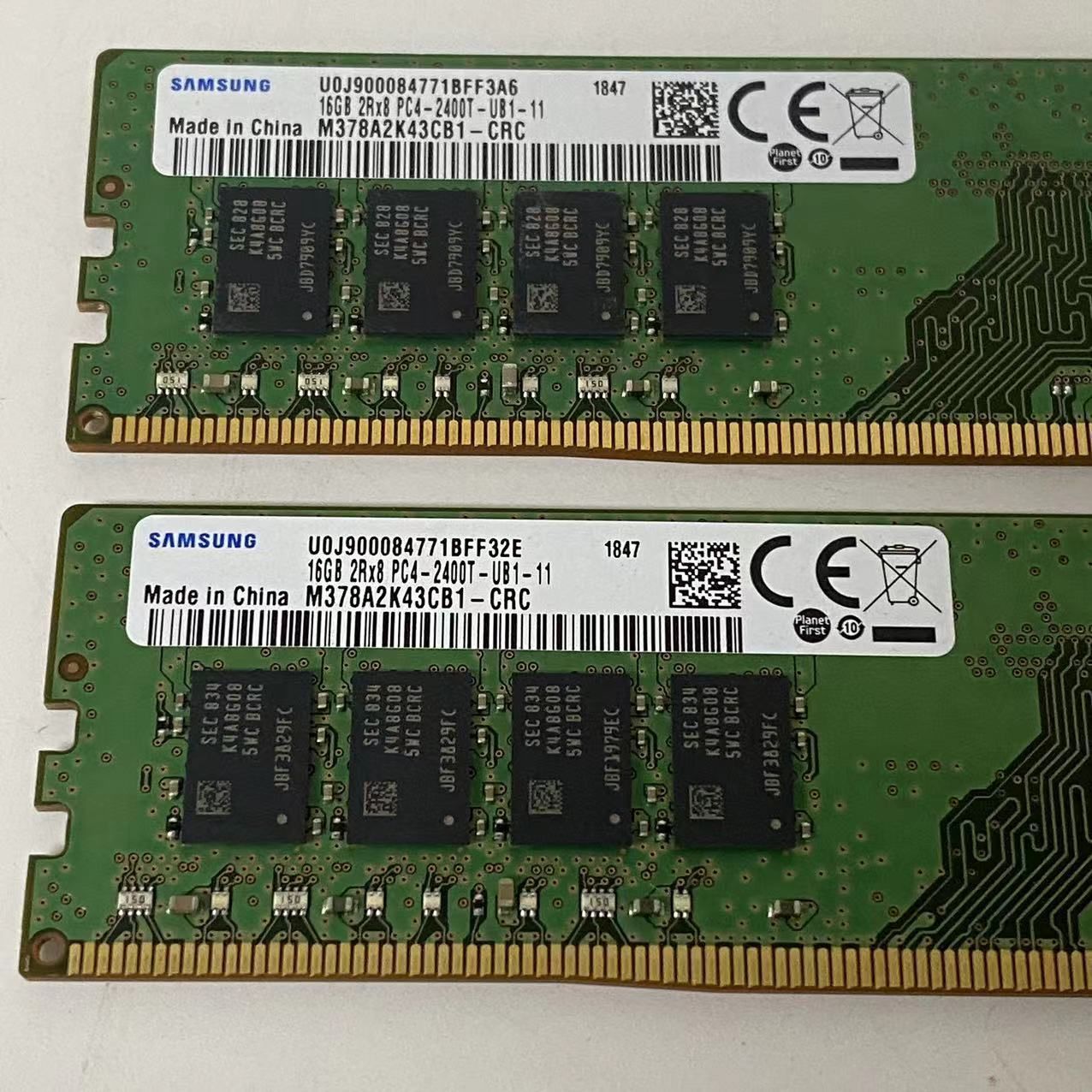 Samsung (16GBx2)DDR4 2400T Mhz 32GB Samsung (16GBx2)DDR4 2400T Mhz