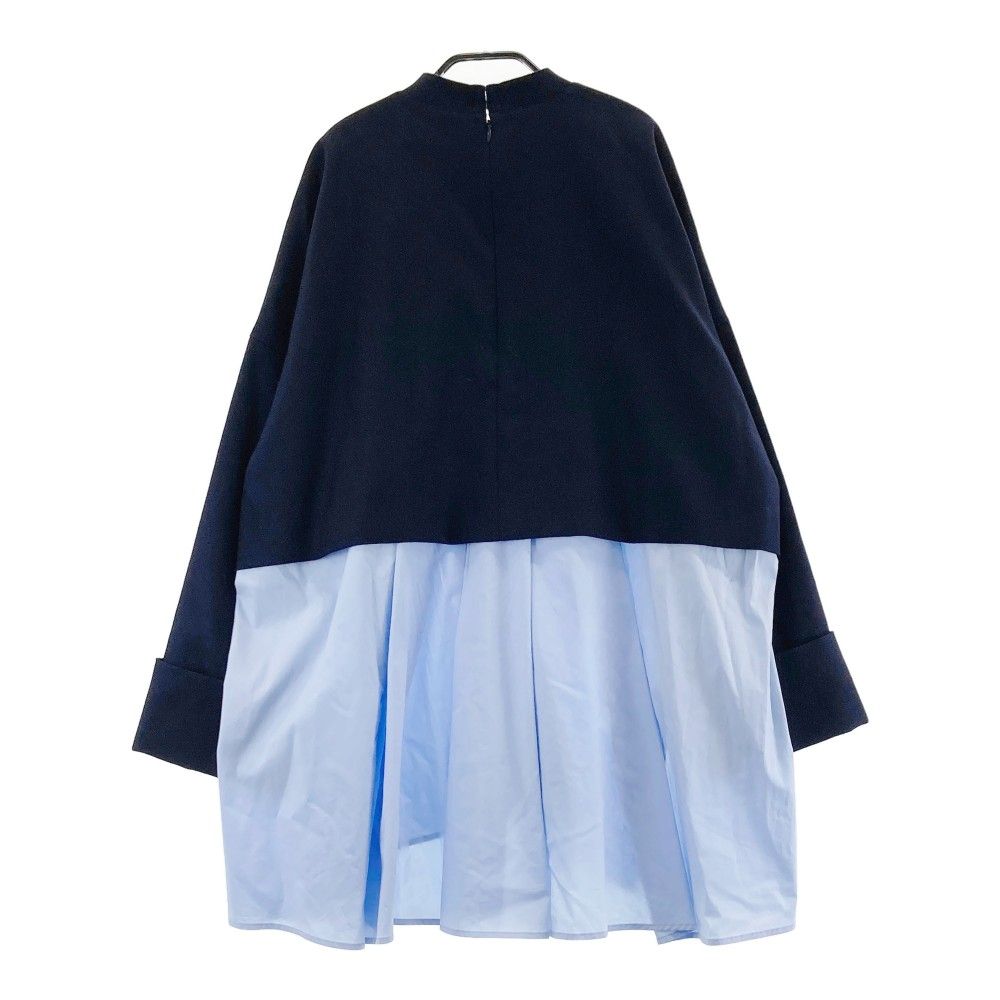 【専用】ENFOLD レイヤードデザインワンピースロング丈　ネイビー サイズ38 専用ENFOLD レイヤードデザインワンピースロング丈 ネイビー サイズ38