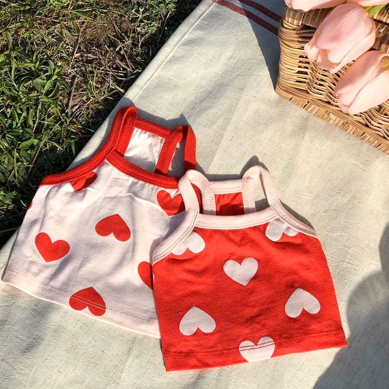 ♡dogwear♡♪『BIGハートキャミソール』XS,S,M 犬服 - メルカリ