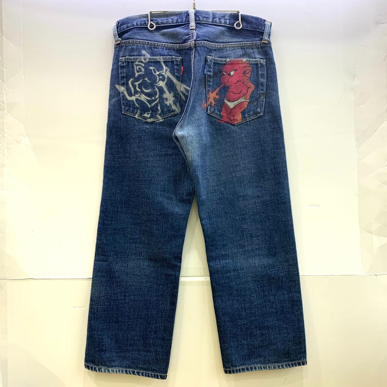 TEDMAN DEVIL参号 ヒップペイント ジーンズ テッドマン レッドデビル