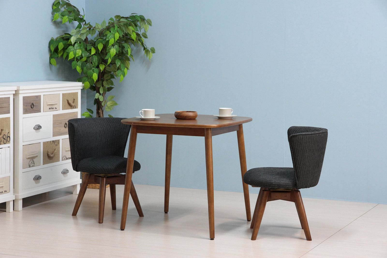 数量限定】不二貿易 ダイニングチェア クラム 座面回転 合成皮革