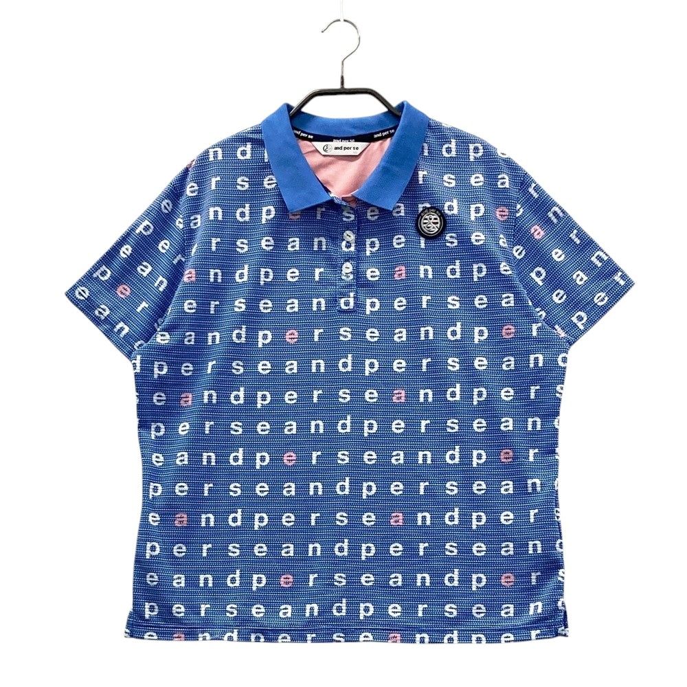 and 【超美品】and per se(アンパスィ) ポロシャツ グレー メンズ LL
