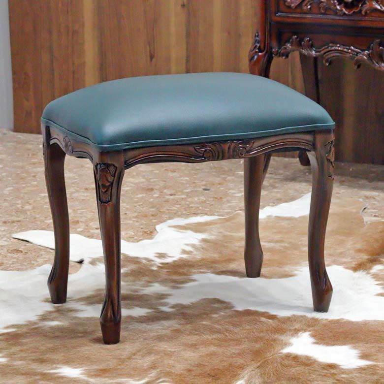 スツール 合皮 グリーン 猫脚 マホガニー レザー 木製 完成品 スツール 合皮 グリーン 猫脚 マホガニー レザー 木製 完成品 【公式通販】