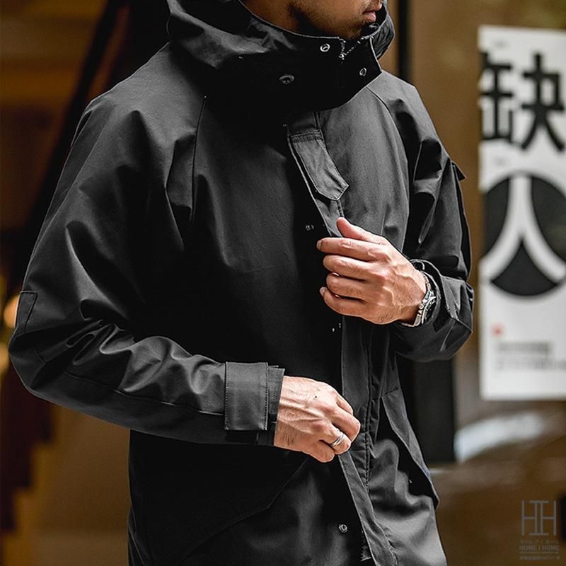 マウンテンパーカー ミリタリージャケット メンズ フード ポケット 大きいサイズ おしゃれ エクワックス 秋冬 ECWCS PARKA ナイロンジャケット ブルゾン 防風