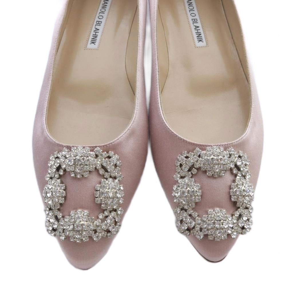 Manolo Blahnik サテン　マノロブラニク HANGISI】サテンパンプス（シューズ）｜MANOLO BLAHNIK（マノロ