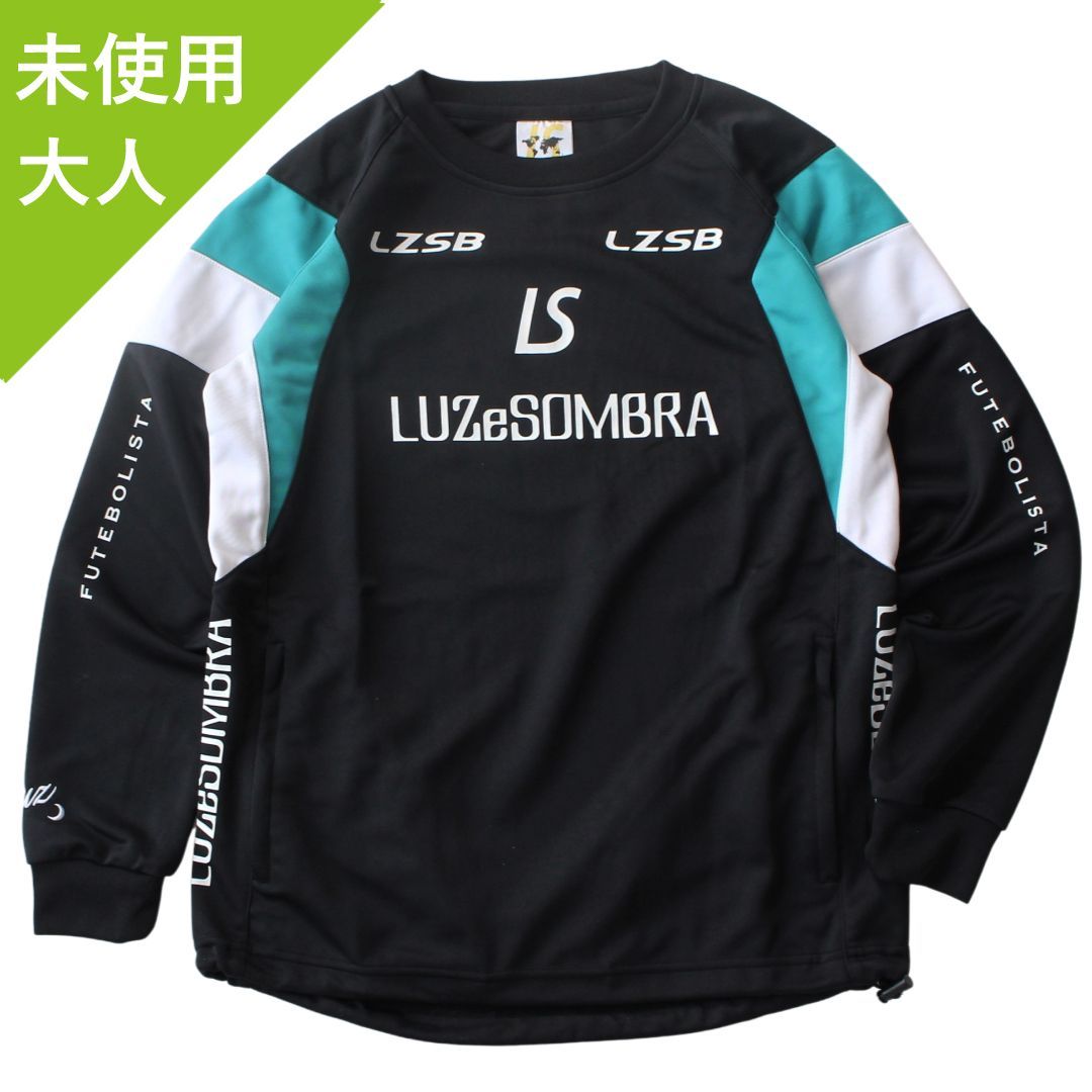 LUZeSOMBRA プルオーバーロゴジャージー上下セット(ブラックターコイズ