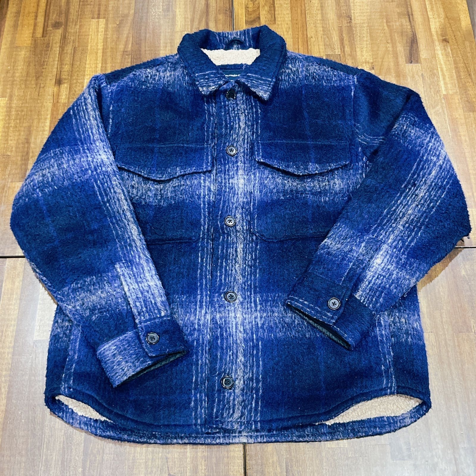 Abercrombie & Fitch sherpa lined shirt-jacket アバクロンビーアンド 